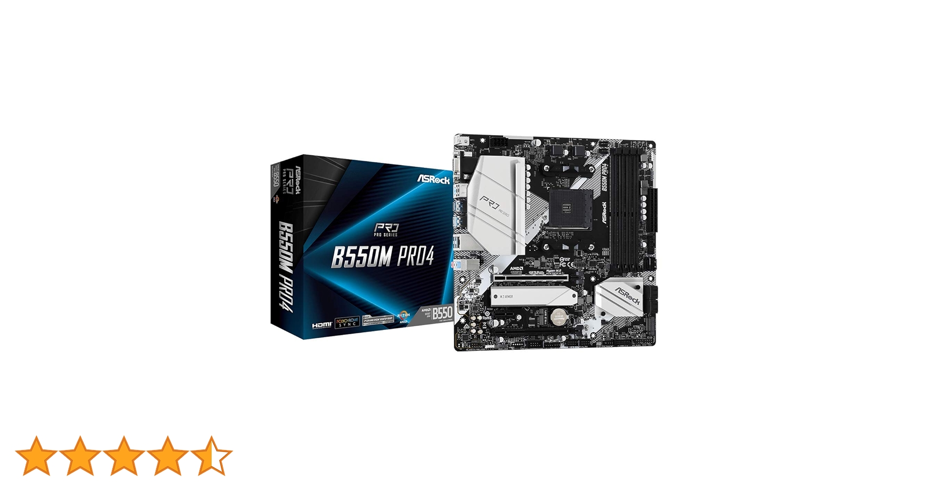 マザーボード ASRock B550M Pro4 AMD Ryzen 5000/3000 ASRock B550M PRO4 AM4 AMD B550 SATA 6Gb/s Micro ATX AMD